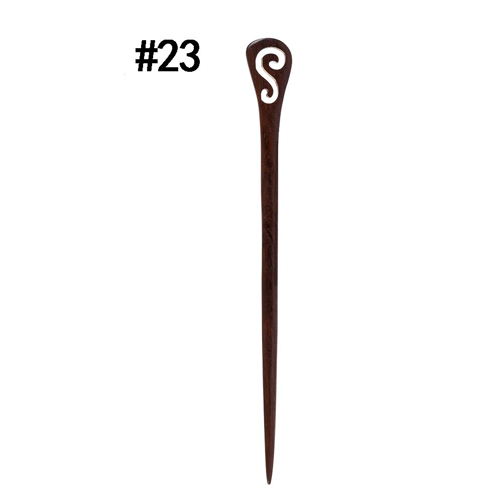 Women Sandalwood Carved Handmade Hairpin Chopstick Hair Stick Styling Tools Hair Accessories