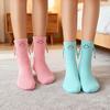 Women Smile Face Socks Magnetic Holding Hands Socks Kids Teens Fun Stretchy Ribbed Crew Socks for Birthday Valentine's Day Gifts