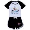 Kids Girls Anime Cartoon POP Singer Super Star Zoey Rumi Mira Print Short Sleeves T-Shirt Shorts Pants Casual Clothes Set