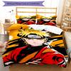 3pcs N-Narutos (4) Design Cover Set - HD Printed Bedding with 1 Cover and 2 Pillowcases - Perfect for Home and Dorm Decor