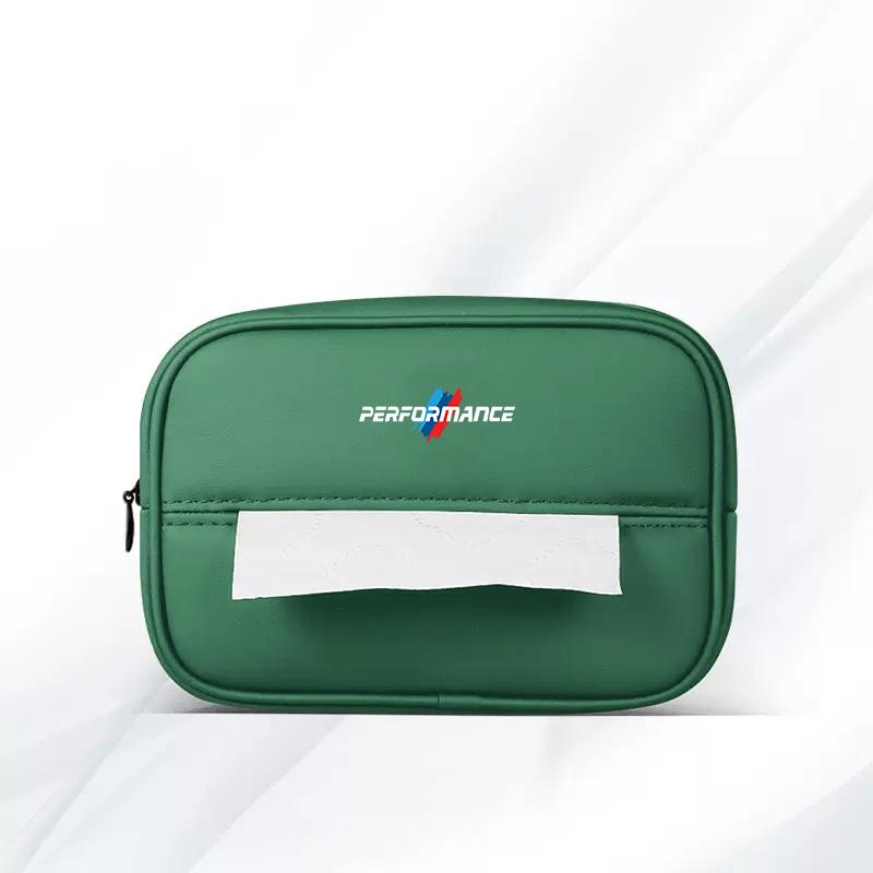 BBJJ8 PU Leather Car Tissue Box Storage Bag Interior For BMW X1 X2 X3 X5 X4 X6 X7 G30 G20 G32 G11 G12 F40 F30 F20 F10 F34 F07 F44 F45