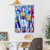 Kpop Demon Hunters Huntrix Wall Decor Tapestry Art For Pet Memorial Birthdaywedding Party Backdrop Family Gift