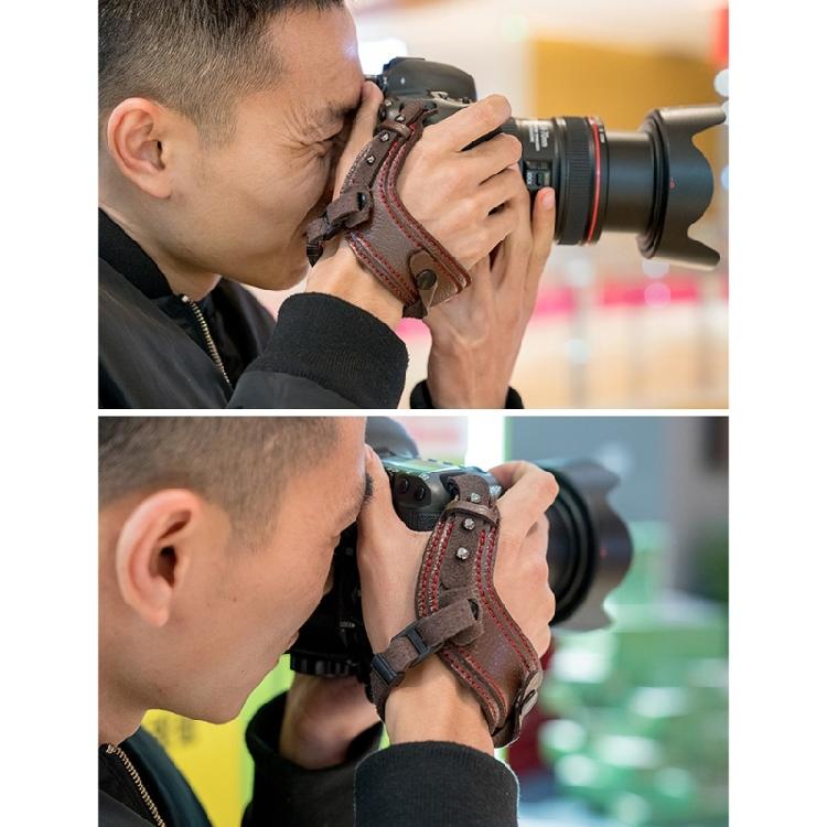 Кожаный ремешок на запястье для камеры, ручной держатель для DSLR, ударопрочный, водонепроницаемый