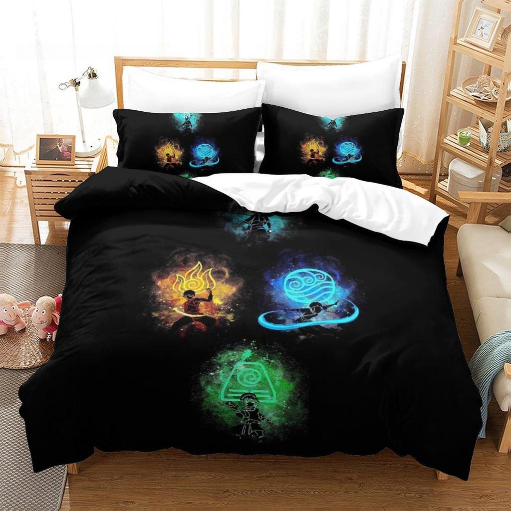 New Avatar: The Last Airbender Bedding Set Single Twin Full Queen King Size Bed Set Adult Bedroom Duvet Cover Sets Home Textile