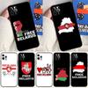 Бесплатный чехол с флагом Беларуси для Apple iPhone 16 15 14 13 12 11 Pro Max Mini XR 16e 15 16 Plus Защитный чехол