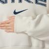 Nike Логотип Уличный Повседневный Спортивный Свитшот с Круглым Вырезом и Длинным Рукавом Женский свитшот Бежевый FV7675104