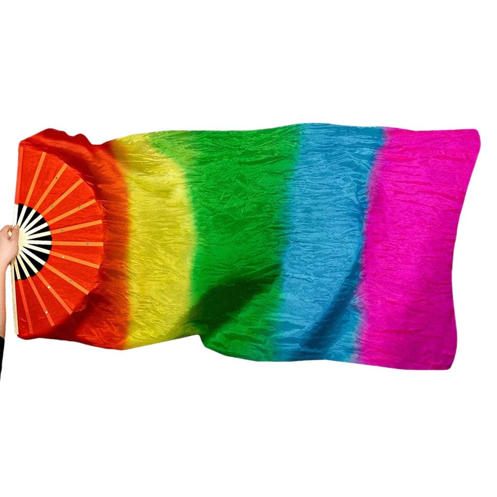 Профессиональный искусственный шелк веер для танца живота элегантный длинный веер для любителей танцев учителей студентов 150 см