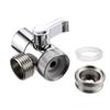 3 Way Tee Switch Faucet Adapter Connector Valve for Shower Head Diverter Home Bathroom Shower Faucets Water Separator