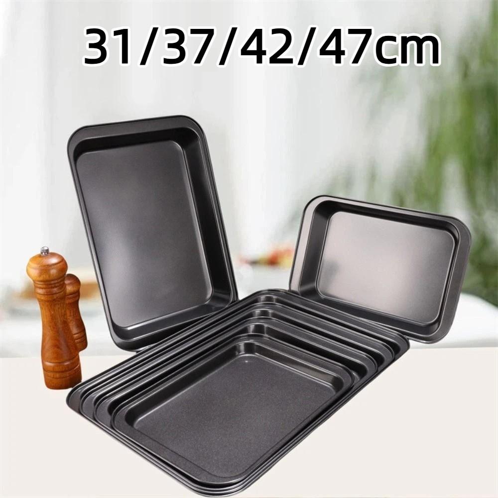 31/37/42/47cm Rectangular Baking Pan Deep/shalow Plate Loaf Pan Cookie Sheet Homemade Cakes
