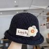 Thickened fashion knitted women's autumn and winter bucket hat baby bucket hat girls baby hat foreign winter