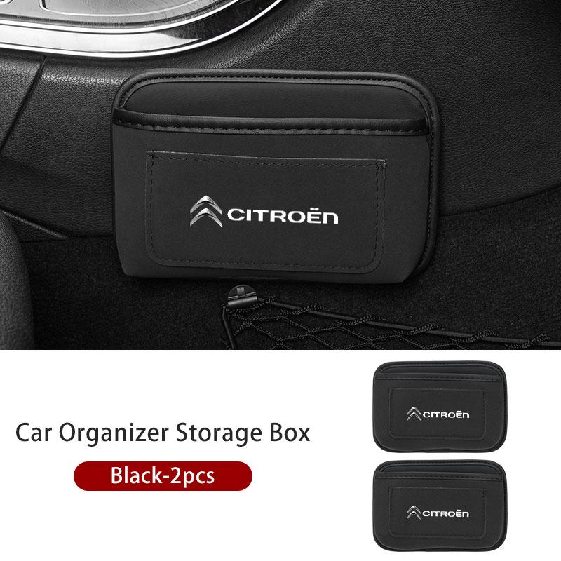 Paste Car Cards Phone Key Paste Box Self Adhesive Storage Pocket For Citroen C4 C3 C5 C1 C2 C6 VTS C4L DS3 DS4 DS5 Grand