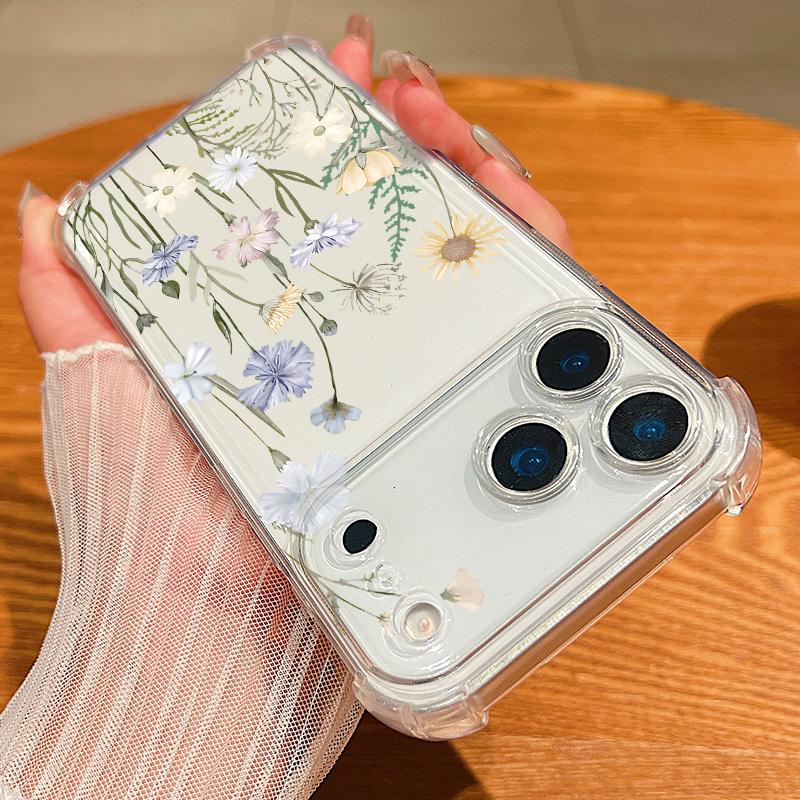 Delicate Garden Print Design For iPhone 17 Air 16 15 14 Pro Max 13 12 11 ShockProof TPU Soft Case Cover