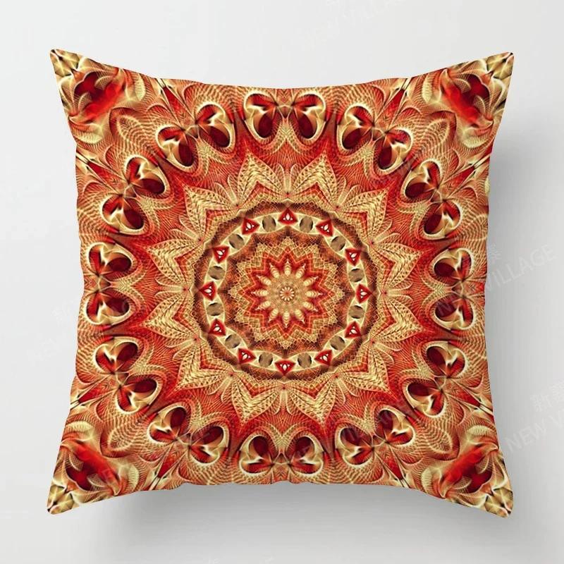 Осенний декор для дома осенняя гостиная наволочка для подушки диван бохо Чехол для подушки мандала 45x45см 45*45 50x50 60x60см 40*40 40x40см