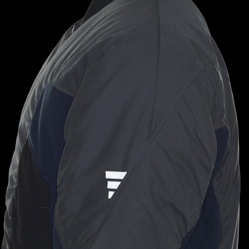 adidas Мужская пуховая куртка серая JM6167