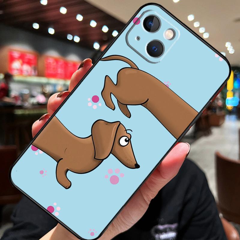 Такса Такса Такса Собака Для iPhone 12 11 14 13 Pro Max Mini XS Max XR X SE 2020 6S 7 8 Plus Чехол Задняя крышка телефона