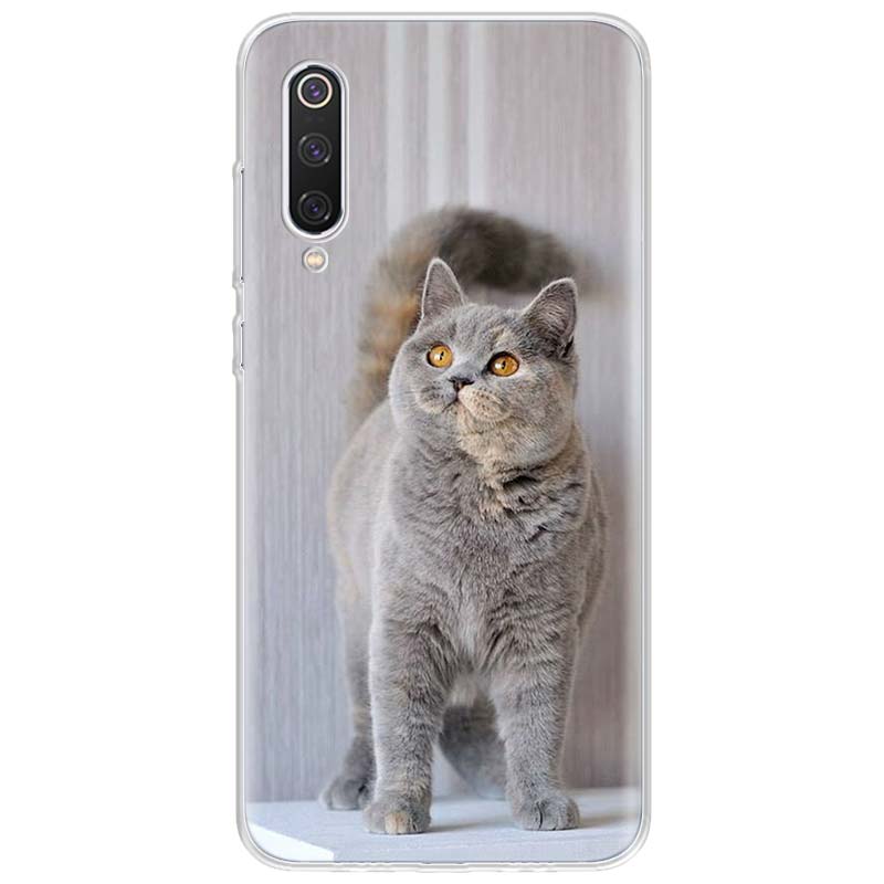 British Shorthair Cat Phone Case For Xiaomi Redmi Note 10 11 12 13 14 15 Pro Plus 11S 12S 14S 11T 11E 10S Soft TPU Back Cover Re