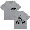 2025 Summer NQK Atpunte Pienso Concert Album Tshirt Male Y2K Hip Hop Goth Short Sleeve Fashion High Quality Cotton Tshirt