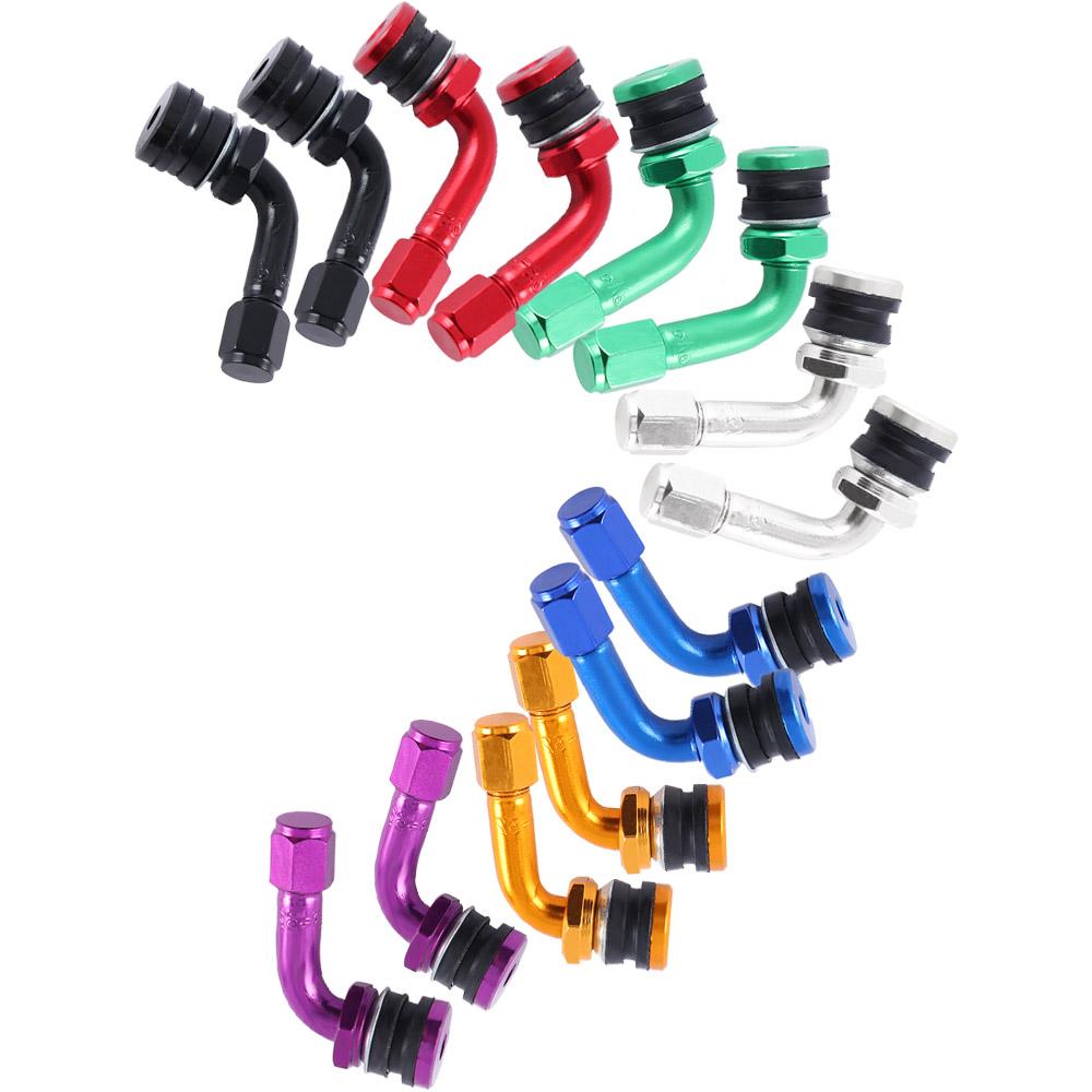 Valve Aluminum Zinc Zinc Alloy Wheel Parts 90 Degree Motorcycle Valve Stem Valves Stem Cap CNC Motorcycle Rim