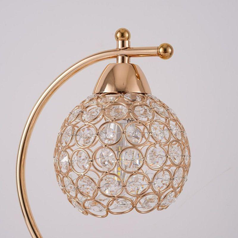 Простая современная настольная лампа для гостиной, спальни, прикроватная тумбочка, теплое и романтическое украшение, хрустальная настольная лампа, ночник