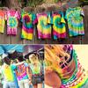 Fabric Textile Tie-Dye Kit 18 Colors DIY Design Safe Non  Permanent Dyes