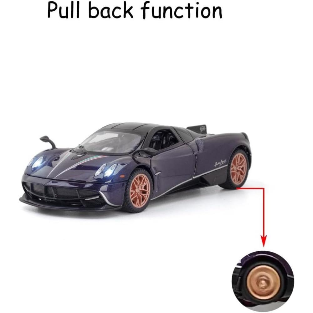 1/18 Pagani Huayra Dinastia Supercar Модель автомобиля из сплава Игрушечная машина Литье под давлением Металлические литьевые звуковые и световые игрушки для детей Транспортное средство