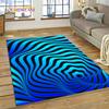3D Vortex Visual Illusions Ковер Ковер для гостиной Спальня Домашний декор, Напольный коврик Нескользящее украшение для дивана Кухня Коврик
