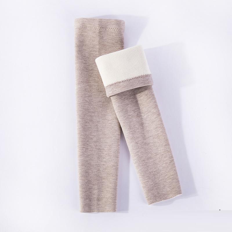 Кашемировые теплые зимние женские вязаные рукава до колена, эластичные длинные носки, рукава, защита лодыжки