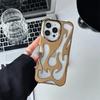 Новый 3D чехол для телефона с рисунком пламени для iPhone16 17 15 13 12 11 14 ProMax 15 Plus Модный полый тонкий противоударный защитный мягкий чехол