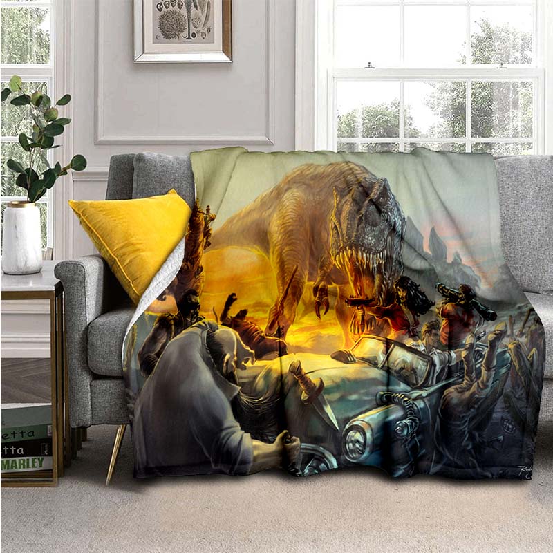 Одеяло с динозавром для мальчиков, фланелевое одеяло с древними животными, одеяла с динозаврами для дивана, дивана, спальни, гостиной
