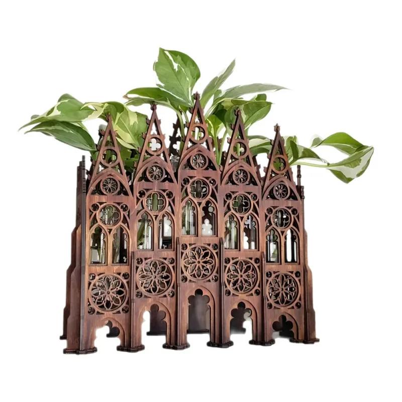 Gothic Style Desktop Hydroponic Propagation Station Perforated Plant Growth Kit for Home Garden Cross-Border