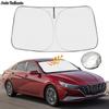 For Hyundai Elantra 2017 -   2022 2023 Car Sun Shade Front Window Shade Cover Visor Windshield Sunshade 2023