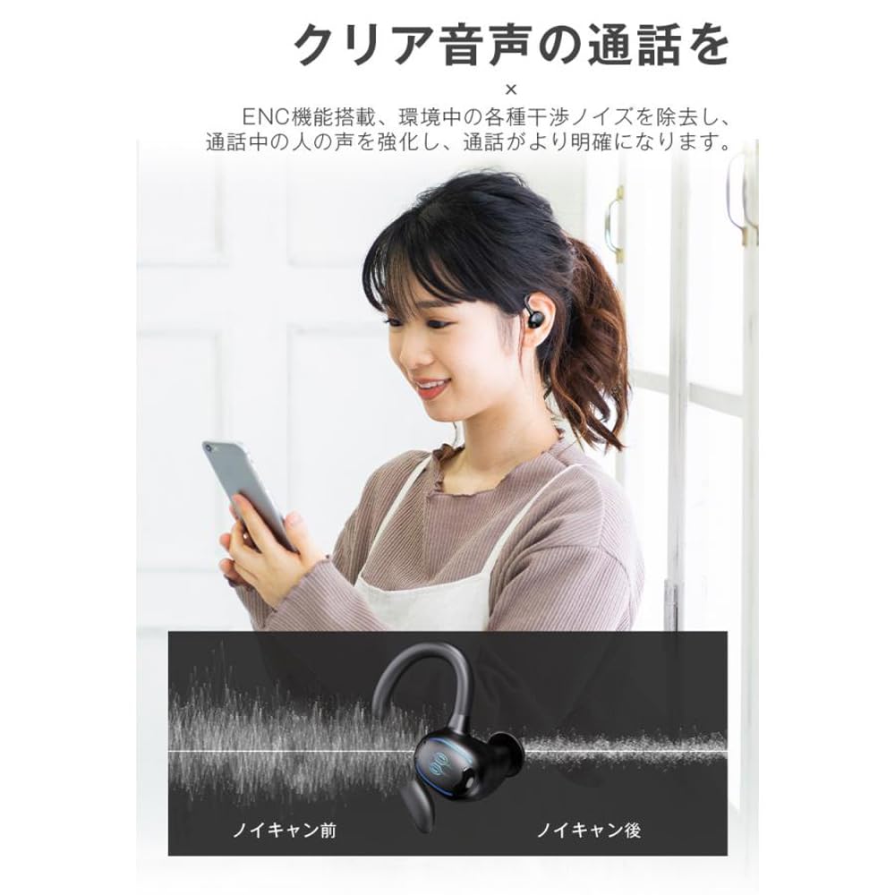 Bluetooth Bluetooth Беспроводной Нет Нет Удобный Светодиодный HIFI Стерео Раздельные Левый и Правый 100 Часов в Режиме Ожидания ENC Шумоподавление Автоматический Мгновенный Идеально для от