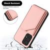 For Samsung Galaxy A53 5G Case Card Holder Kickstand Skin-Touch Phone Cover with Wrist Strap