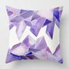 Чехол для подушки для гостиной, офиса, скандинавского дивана, плюшевая наволочка с фиолетовым узором, наволочка