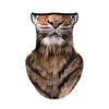 TikTok Animal Face Mask: Outdoor Ear-Hanging Sunscreen Neck Gaiter for Cycling, Ice Silk, Breathable, Summer-Ready