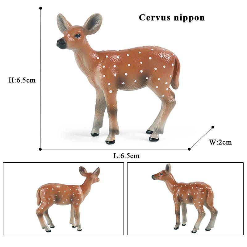 Oenux Лесные Олени Животные Симуляция Дикий Белохвостый Лось Фигурки Лось Фигурки Модель Украшение Игрушка Детский Рождественский Подарок