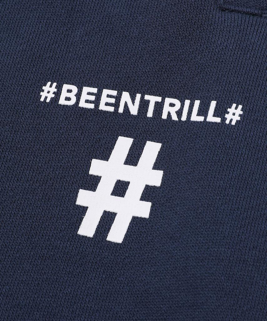 Штаны BEENTRILL Essential с логотипом-хэштегом (Индиго)
