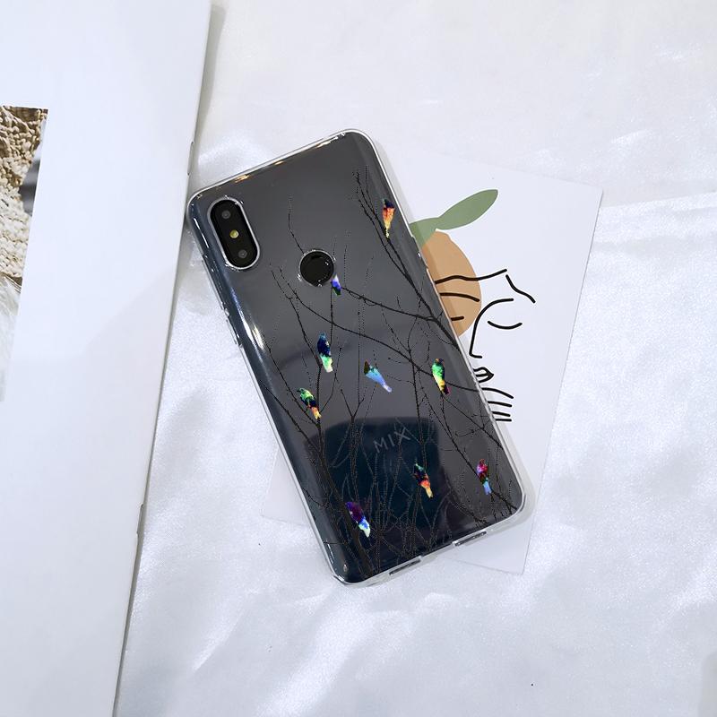 Мягкий силиконовый чехол для телефона для Xiaomi Mi Max Mix 1 2 2S 3, эстетичная задняя крышка с птицей и цветами, красивая птичка для Xiaomi Mi Note 1 2 3
