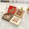 WTEMPO 3PCS 25 Grids Chocolate Candy Pastry Packaging Box with Bow Creative DIY Gift Boxes Suitable for Birthday Christmas New Year Valentine's Day