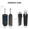 Wireless Microphone Converter Microphone Wireless System Signal Adapter for Audio Mixer Dynamic Mic Electric Guitar Bass