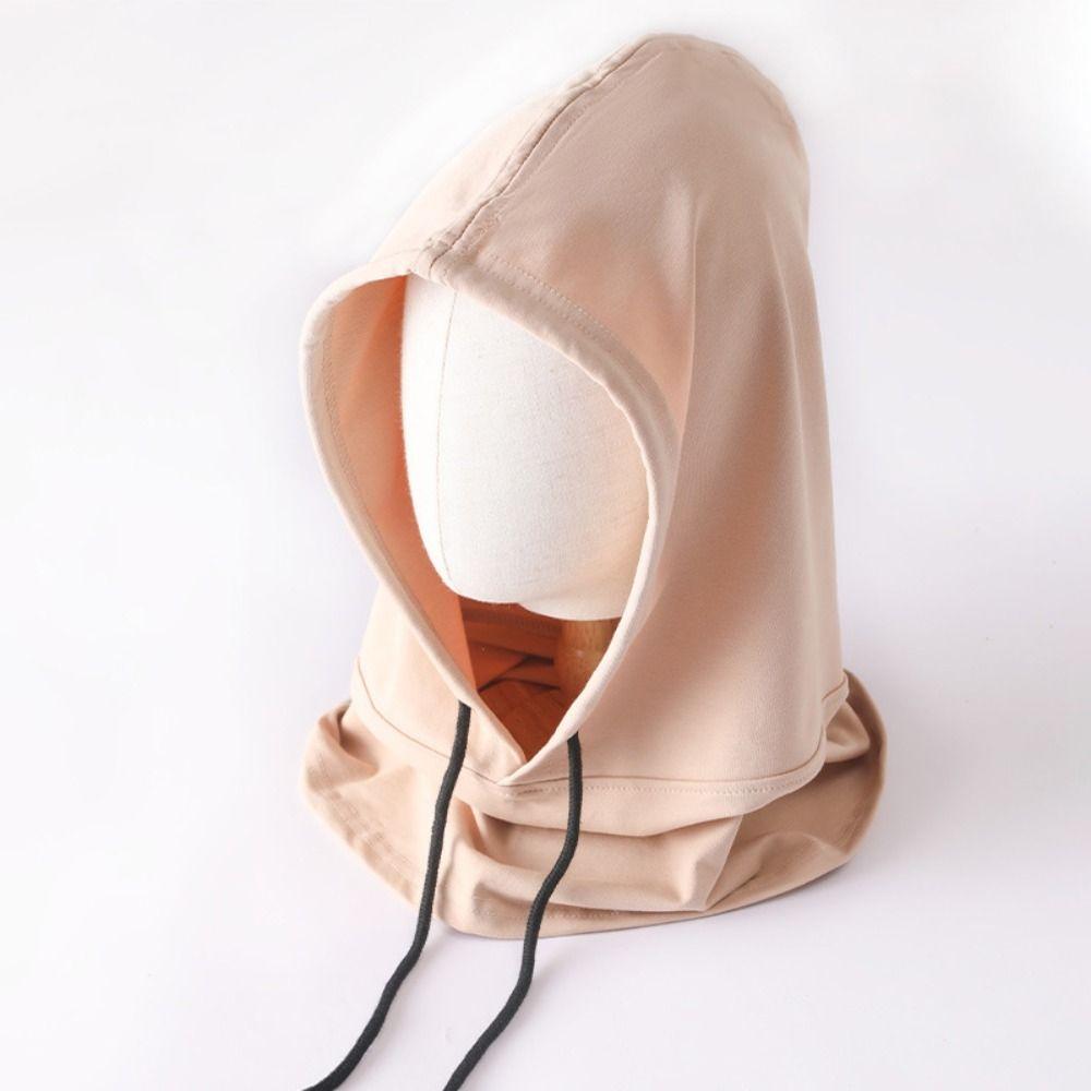 Windproof Cotton Balaclava Soft Headgear Caps Streetwear Light Thin Hood Scarf Unisex