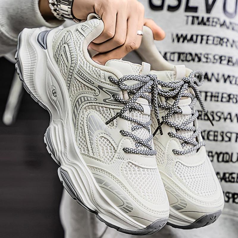 Оригинальная мужская повседневная обувь, платформа, дышащая сетка, противоскользящая, маленькие белые туфли, модные уличные кроссовки для женщин