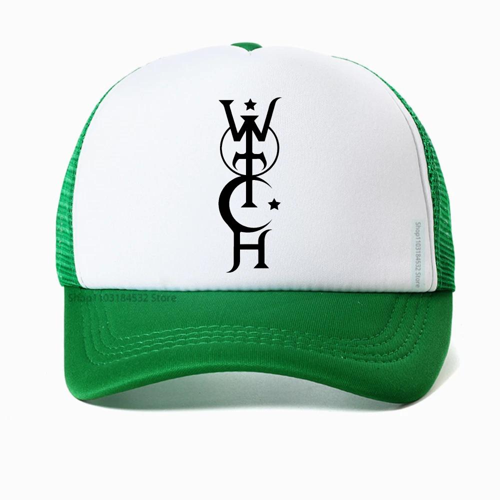 Witch print Baseball Cap Unisex Women Fashion Cool trucker Hat Unisex casual style mesh hat summer adjustable snapback hat