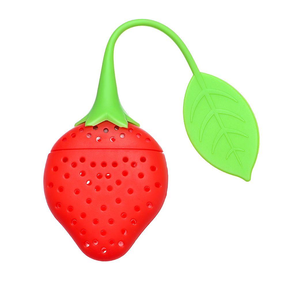 Firmly Filter Reusable Tea Bag Tea Infuser Silicone Tea Ball Coffee Filter Strawberry Teabag