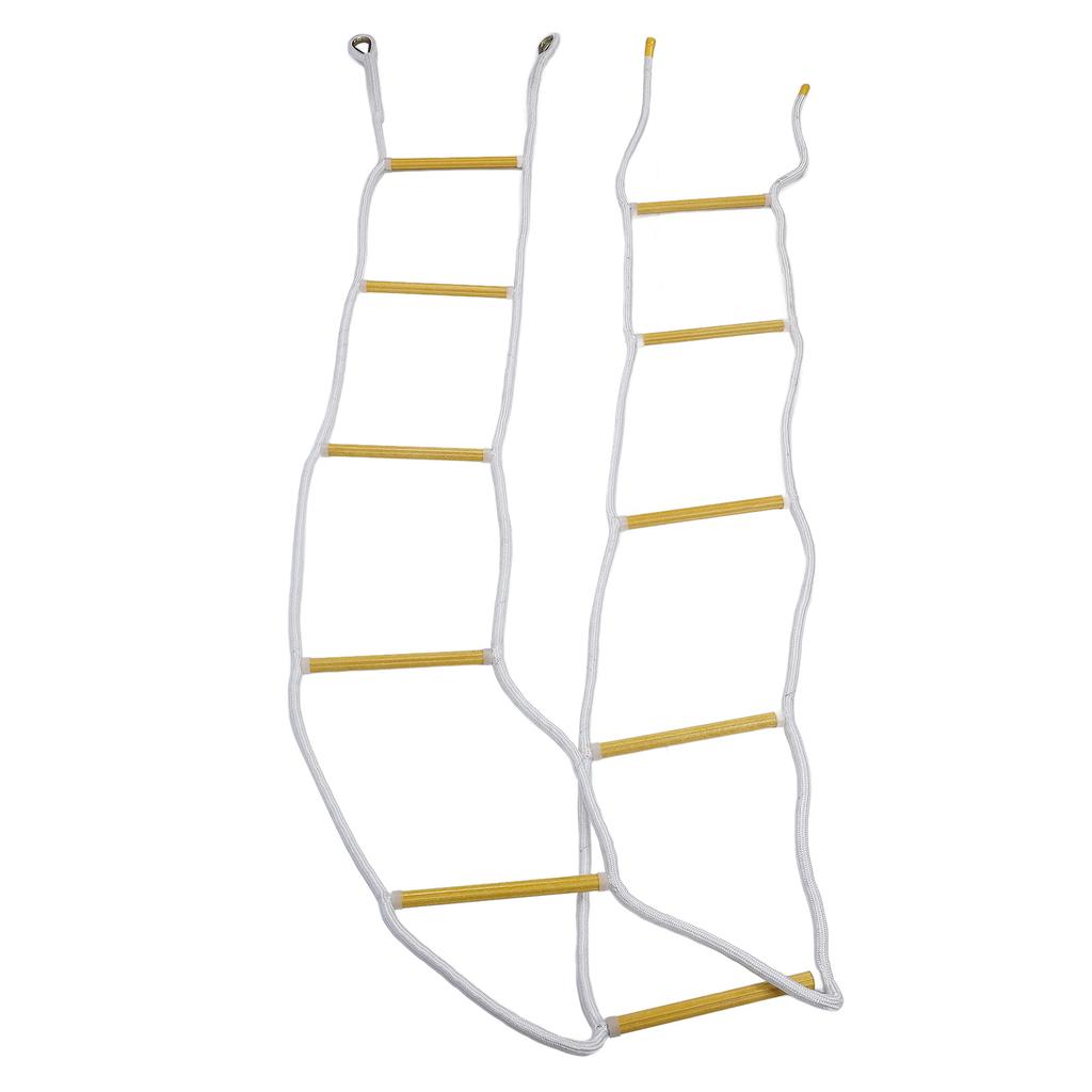 5 м пожарная лестница портативная нейлоновая 2000 фунтов подшипник быстро развертывается складная аварийная веревочная лестница