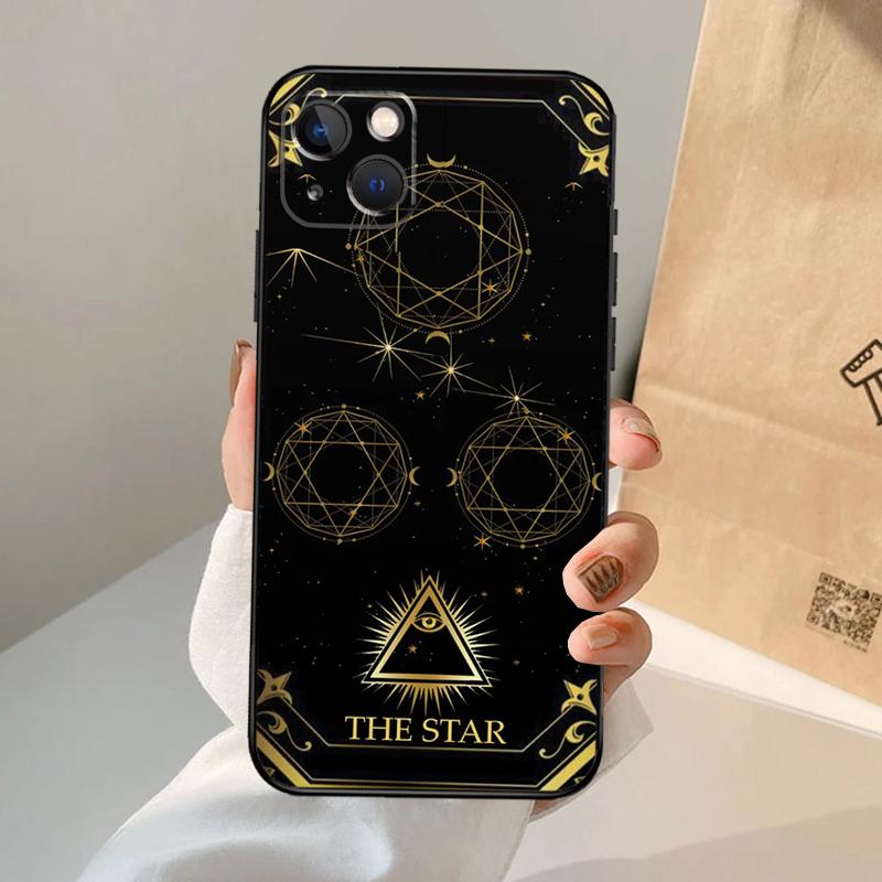 Астрология Таро Карты Чехол для Телефона Для iPhone 18 16 14 13 12 11 15 Pro Max 13 12 mini XR 15 16 Plus 16e Чехол