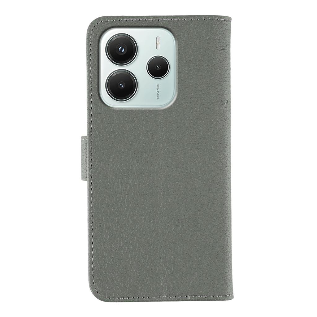 For Xiaomi Redmi Note 14 5G/Poco M7 Pro 5G Case Feather Imprint PU Leather Wallet Phone Cover