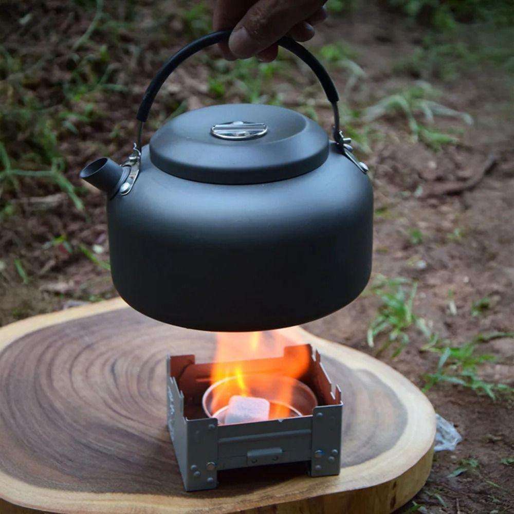 Ultralight Outdoor Tablet Pocket Stove Compact Mini Folding Stove  Camping Stove
