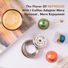 Для Vertuo Pop Кофейный адаптер для капсул Nespresso Original 40/ 80/150 мл Многоразовый Преобразует Аксессуары бариста для приготовления кофе