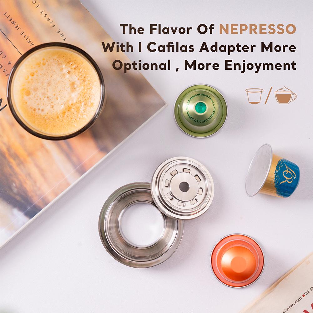 Для Vertuo Pop Кофейный адаптер для капсул Nespresso Original 40/ 80/150 мл Многоразовый Преобразует Аксессуары бариста для приготовления кофе